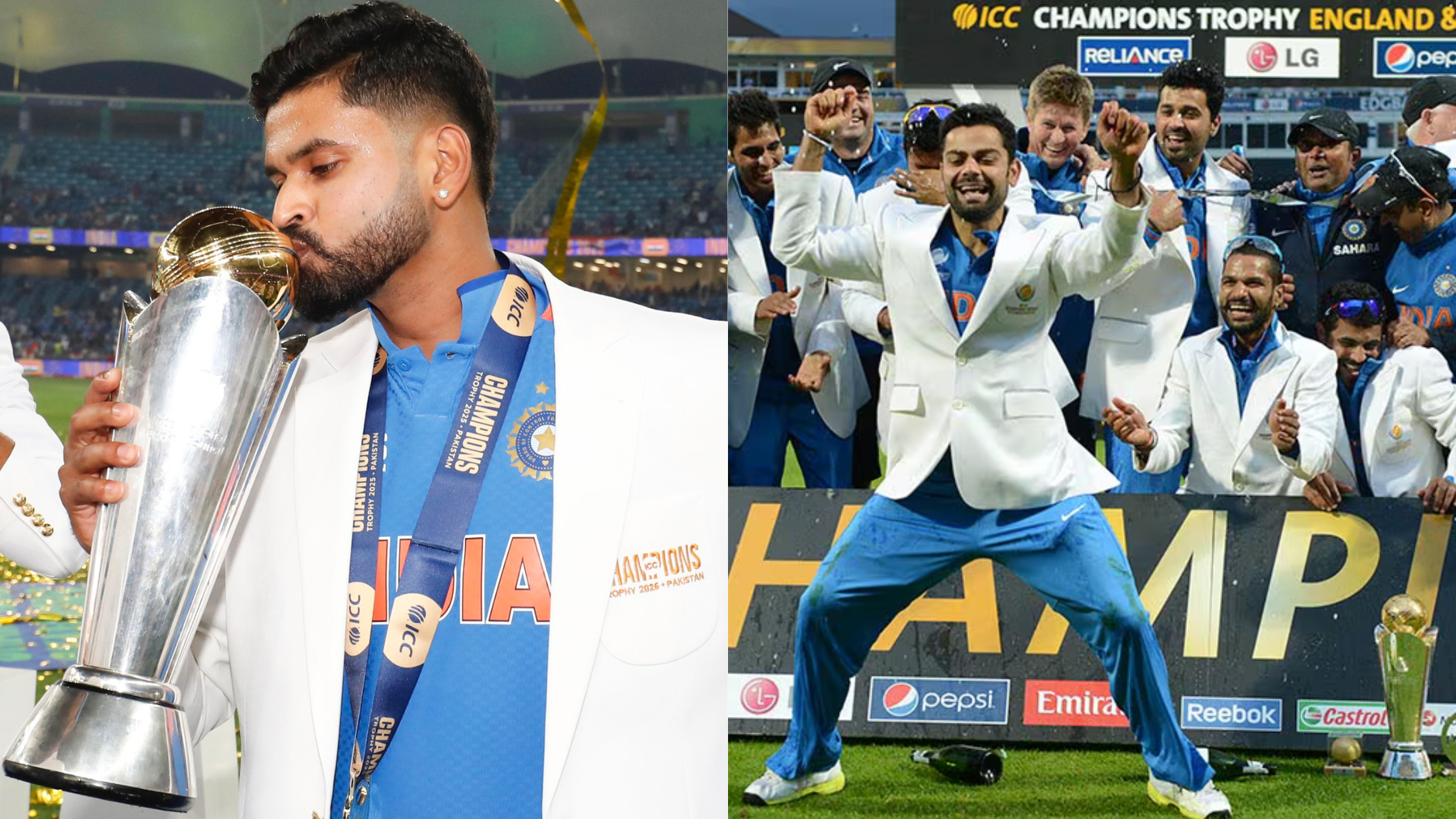 Shreyas iyer recreates virat kohli iconic pose