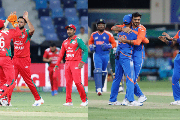 "India and Oman cricket teams warm up ahead of their first-ever international clash in Abu Dhabi"