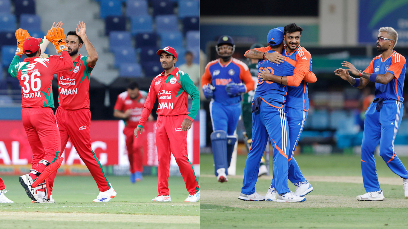 "India and Oman cricket teams warm up ahead of their first-ever international clash in Abu Dhabi"