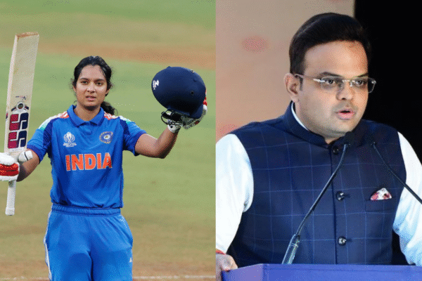 Jay Shah awards medal to Pratika Rawal Women’s ODI World Cup 2025