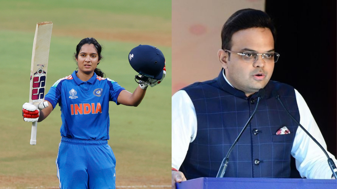 Jay Shah awards medal to Pratika Rawal Women’s ODI World Cup 2025