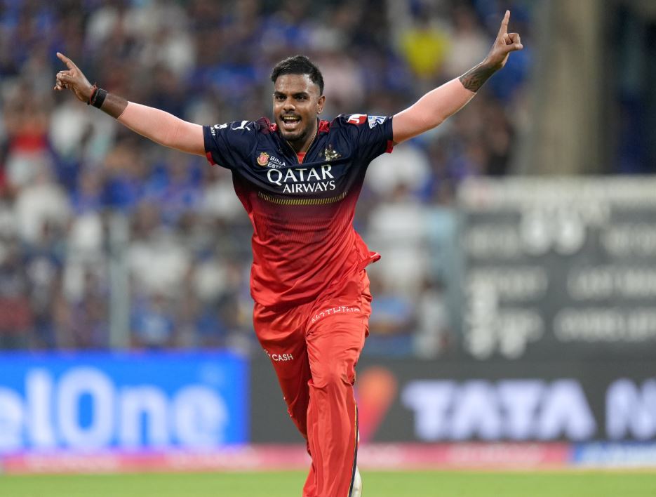 RCB cricketer Yash Dayal during a cricket match
